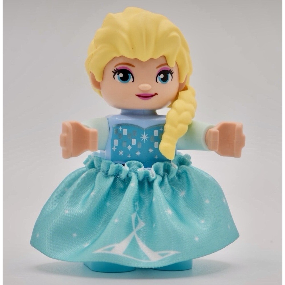 LEGO Duplo ELSA Yellow Braid Shoulder‎ w/ Cape and Skirt Frozen Queen Disney